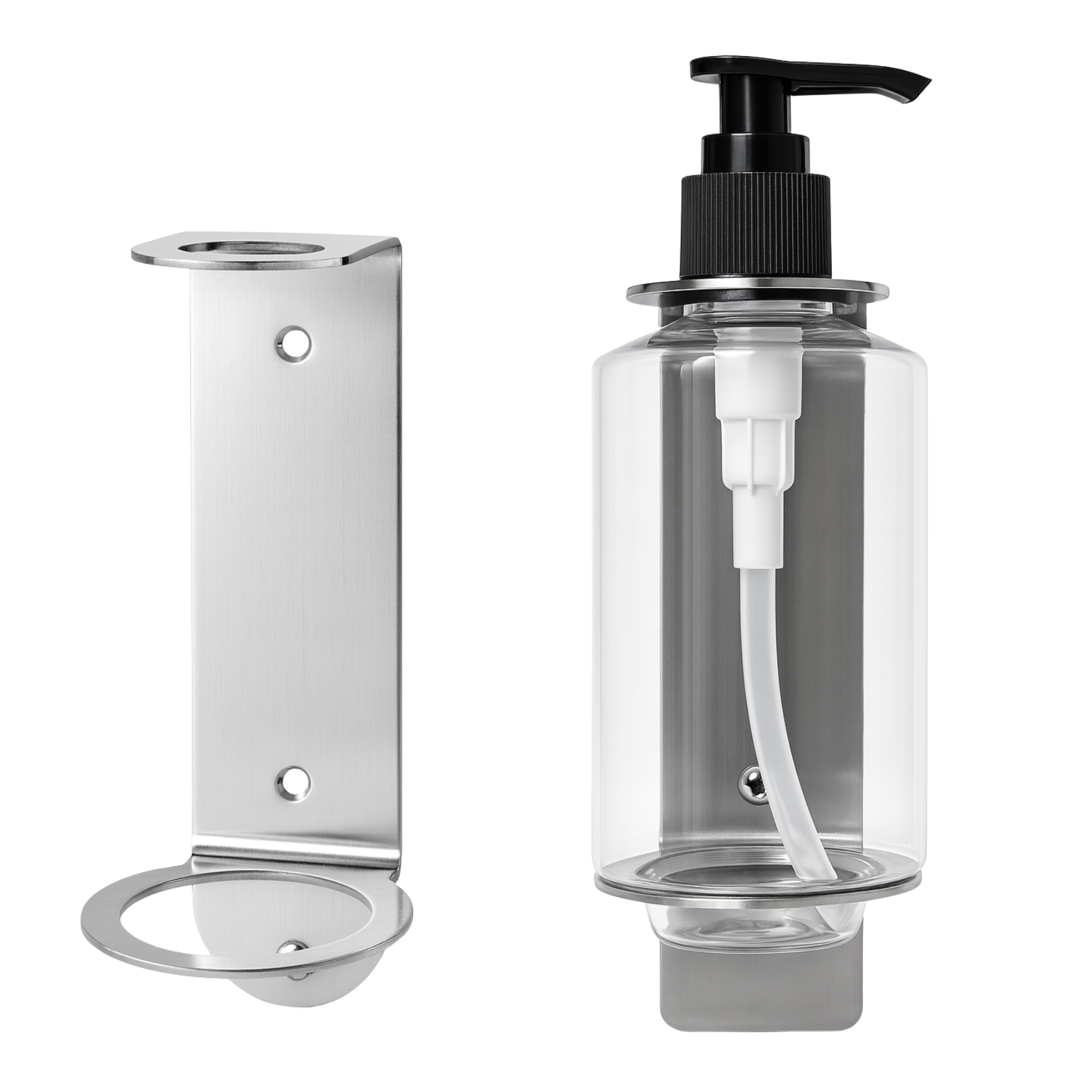 Transparent 300ml Floating Dispenser (SS Bracket)